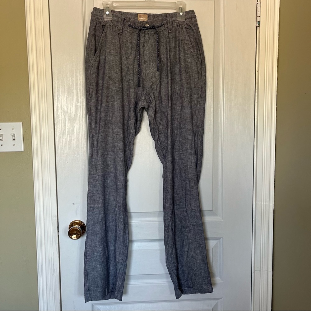 Point Zero Men's Charcoal Navy Mix Joggers Size 30 Drawstring